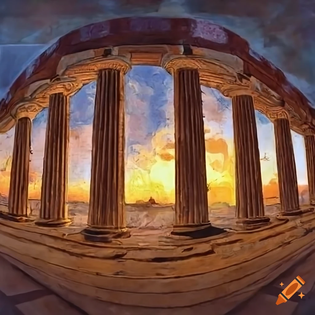 inside ancient greek temples