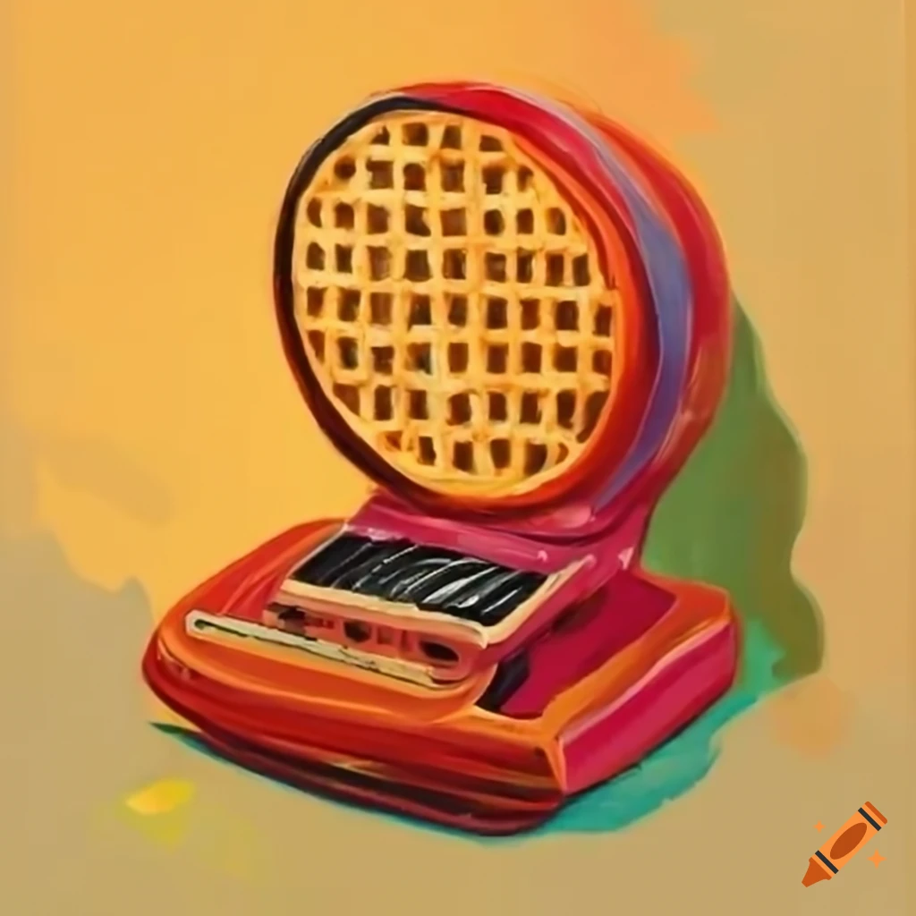 waffle-shaped radio