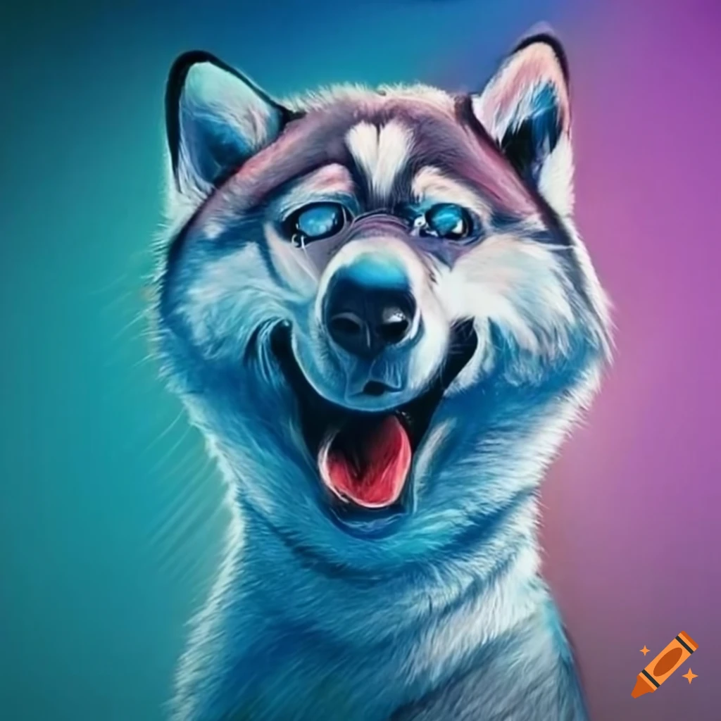 Smurf husky