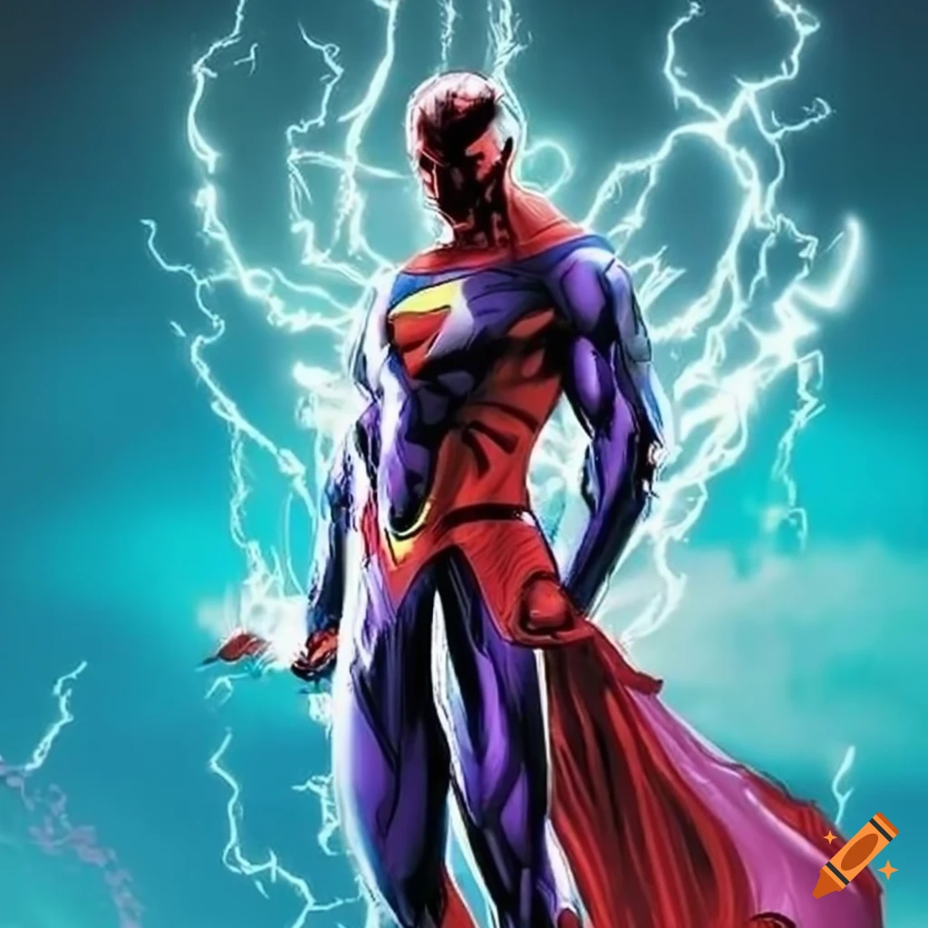 image of a new electric superhero