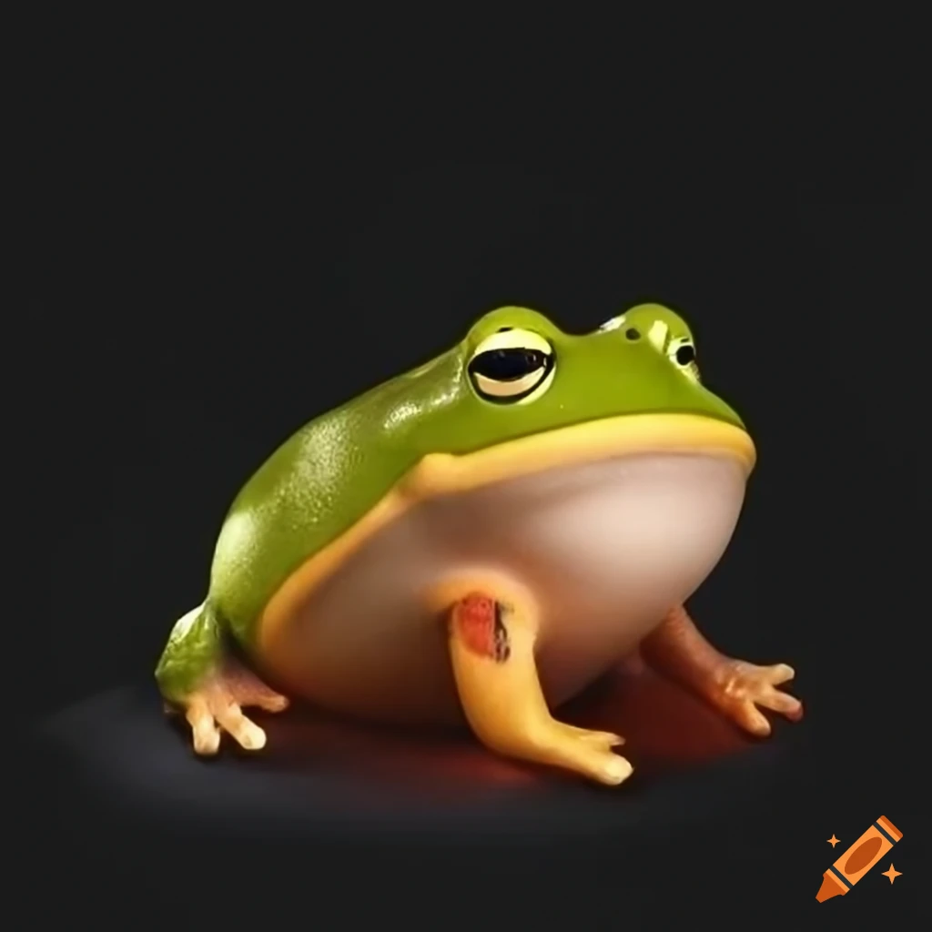 cute fat frog