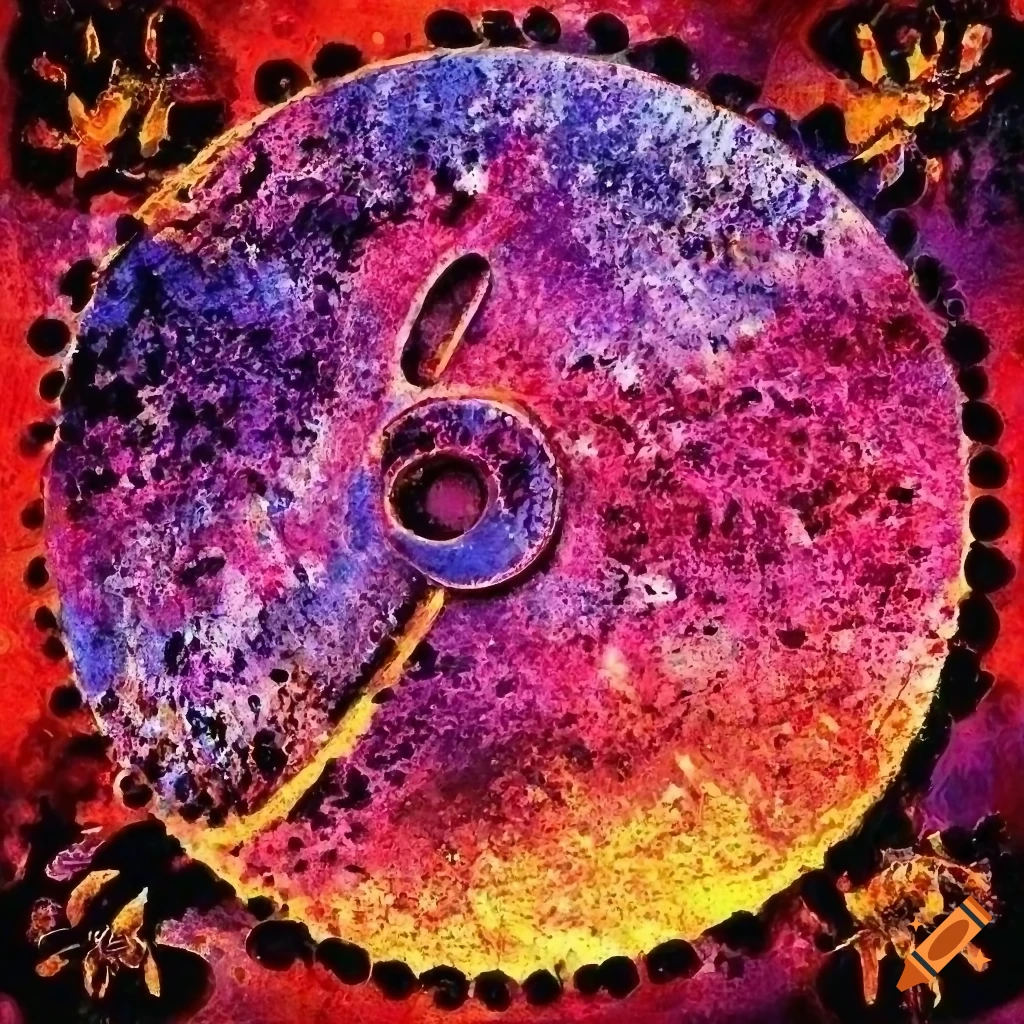 80's disco funk album cover with crushed vintage texture