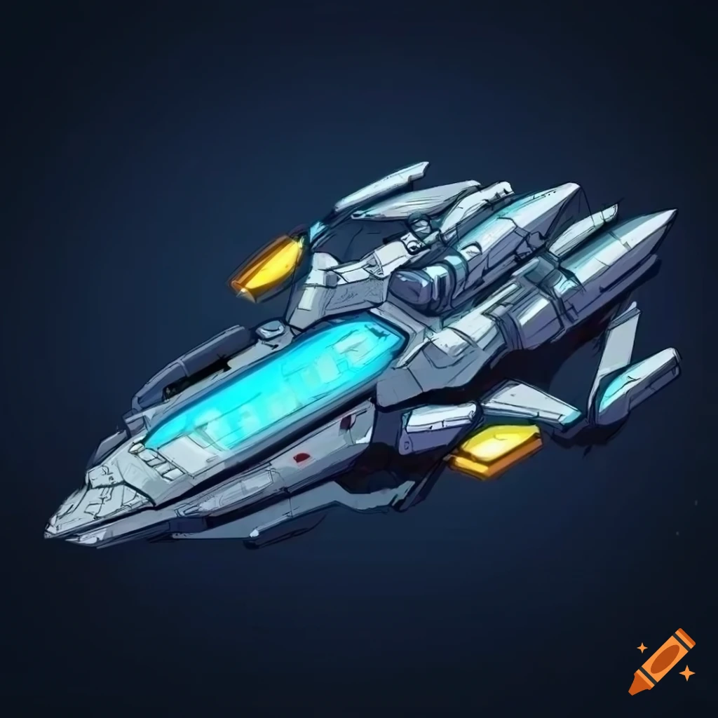Spaceship from anime called Infinite Space by MobiusTwo on DeviantArt