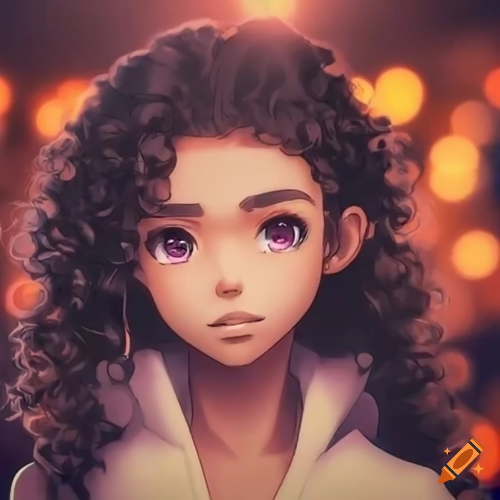 Anime Character With Medium Curly Hair