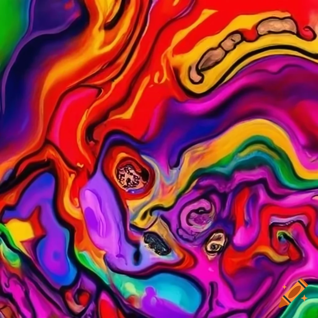 Abstract artwork in vibrant colors