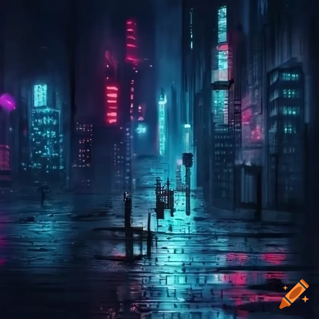prompthunt: anime, cyberpunk, wallpaper, futuristic city, rain