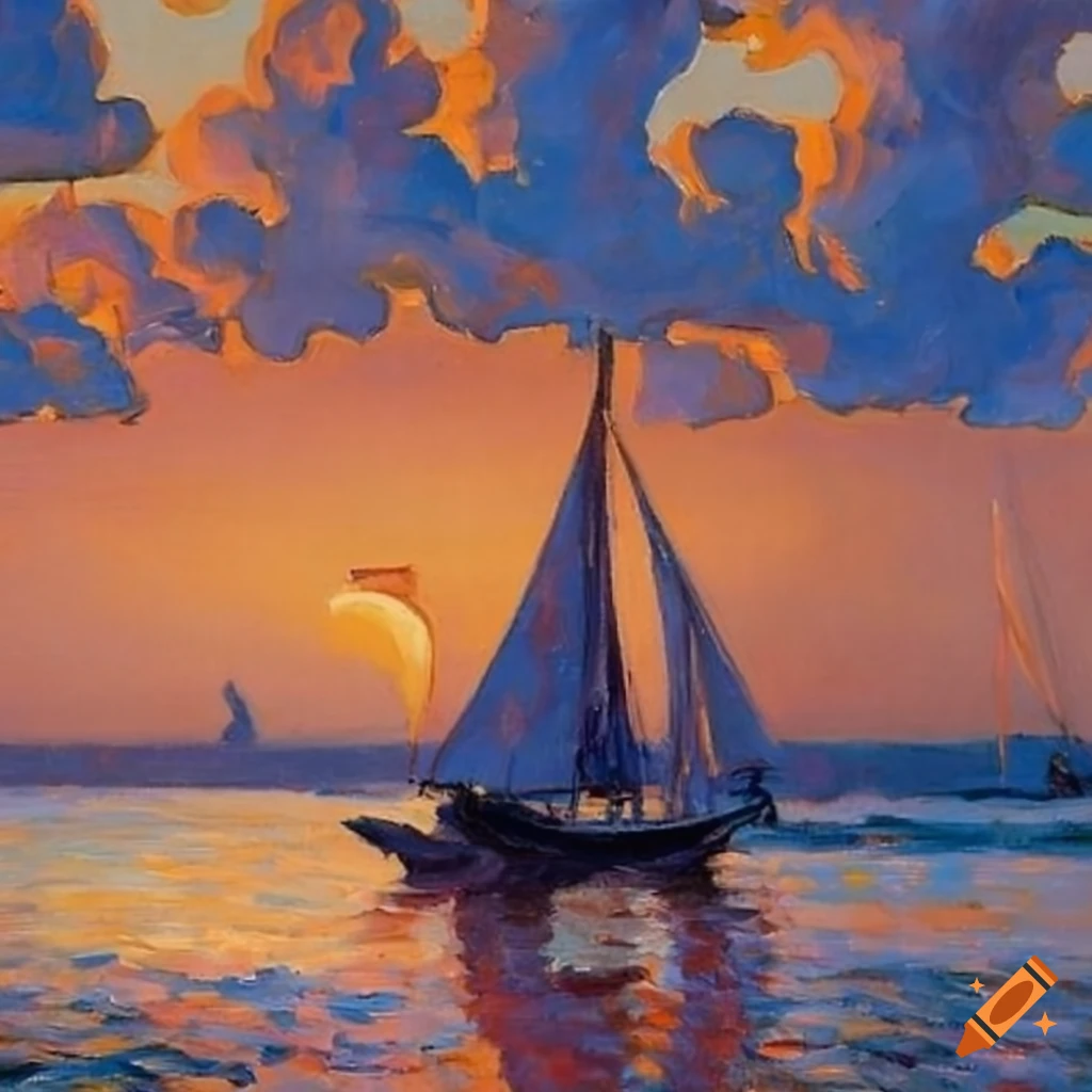 Artwork of america s cup racing sailboats on craiyon