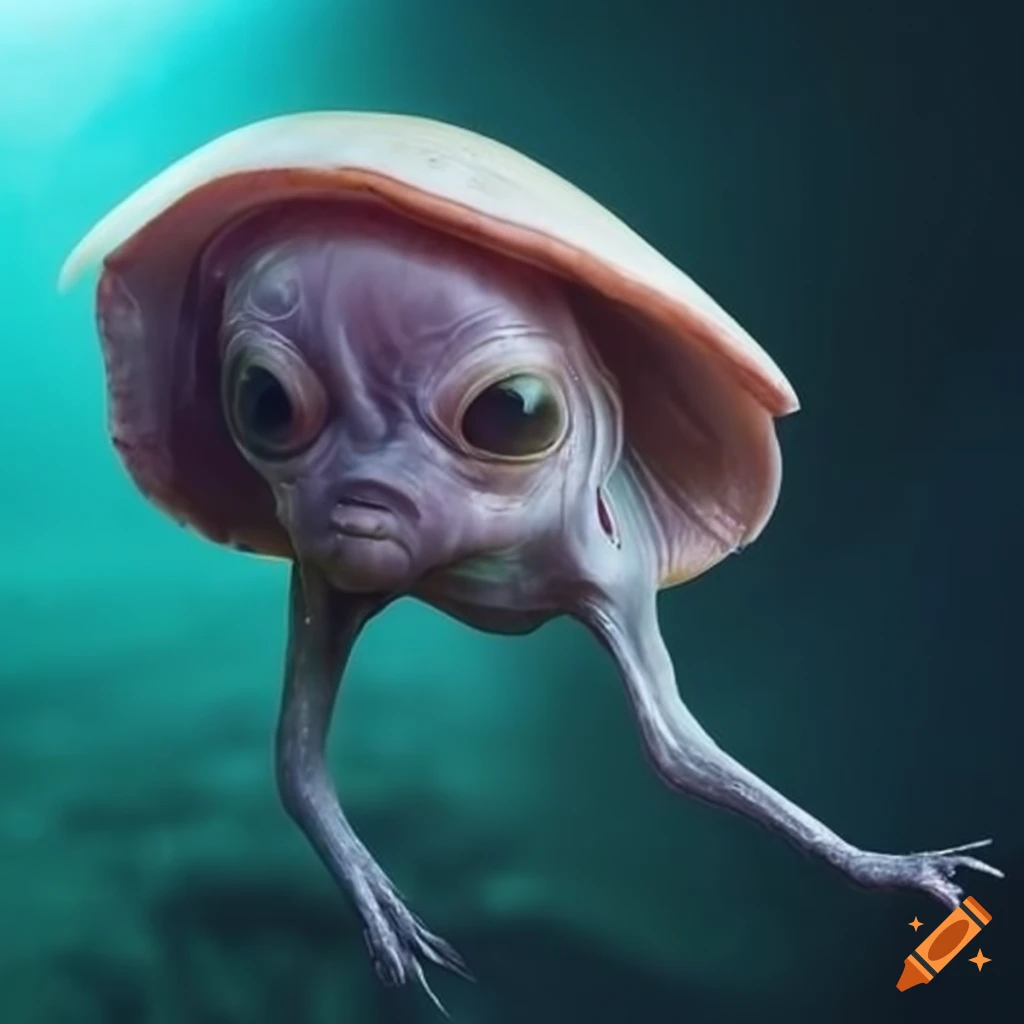 image of clam-like alien creature