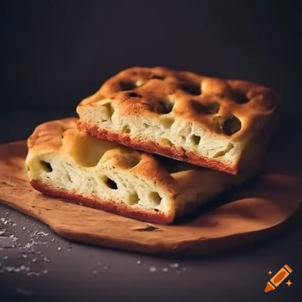 A Delicious Focaccia Bread On Craiyon