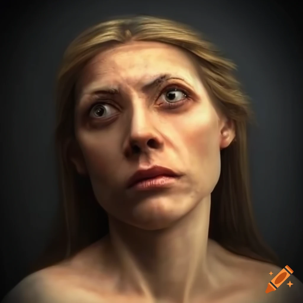 photorealistic sculpture of a woman sculpting the wheel of time