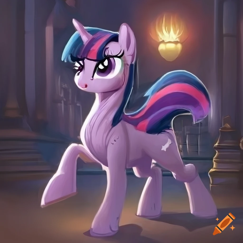 Detailed portrait of twilight sparkle from my little pony, little pony twilight  sparkle 