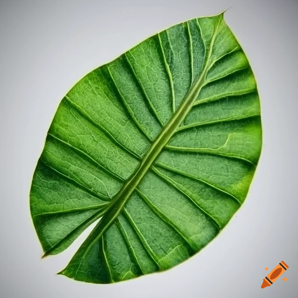 white background texture of a plant leaf