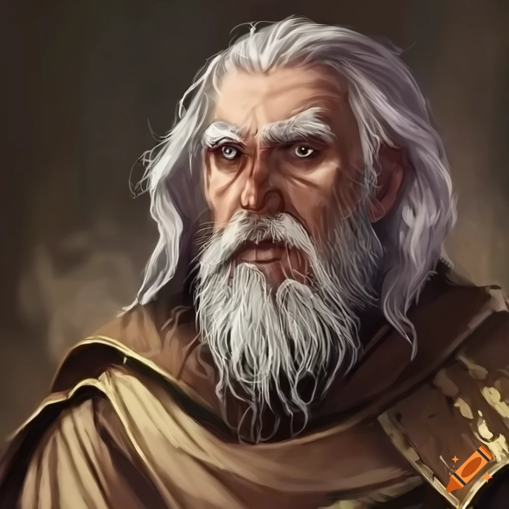 image of a wise mage holding a book
