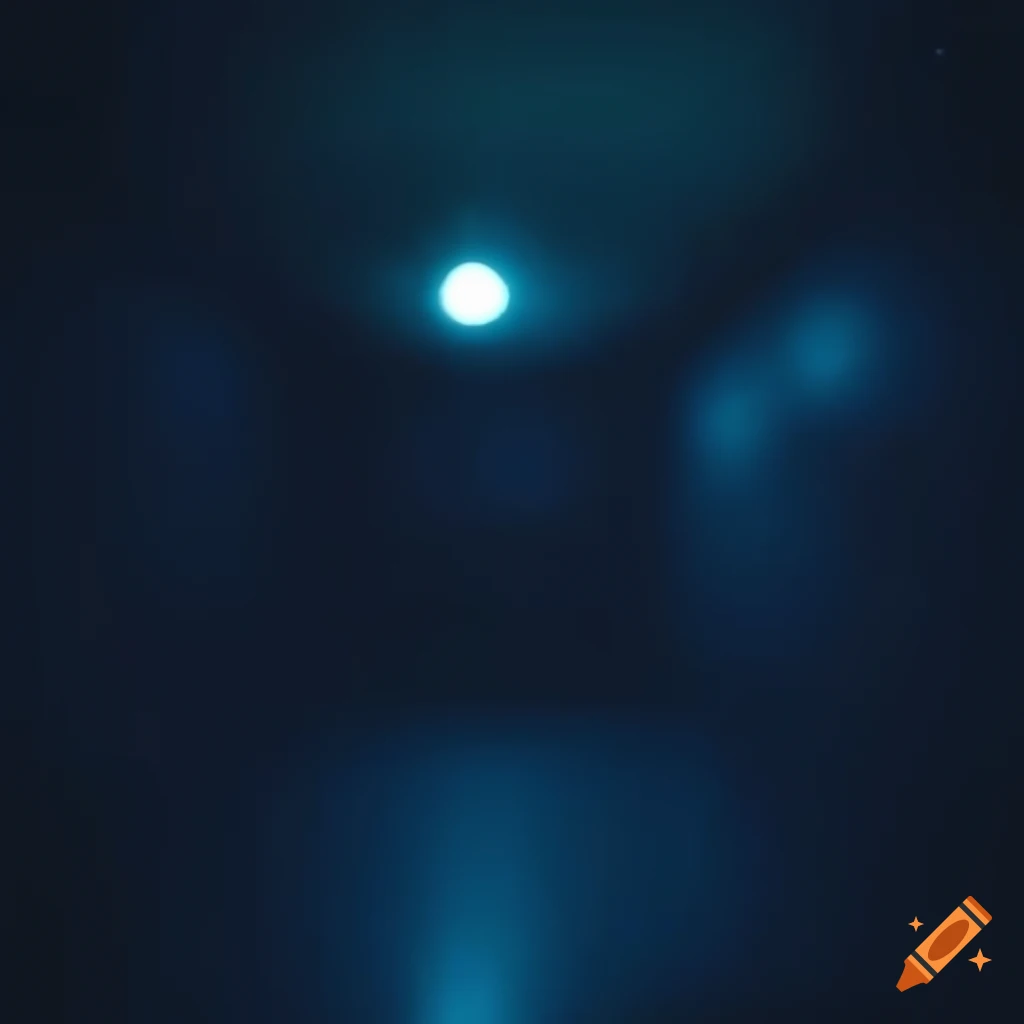 shimmering dark room with blurred details