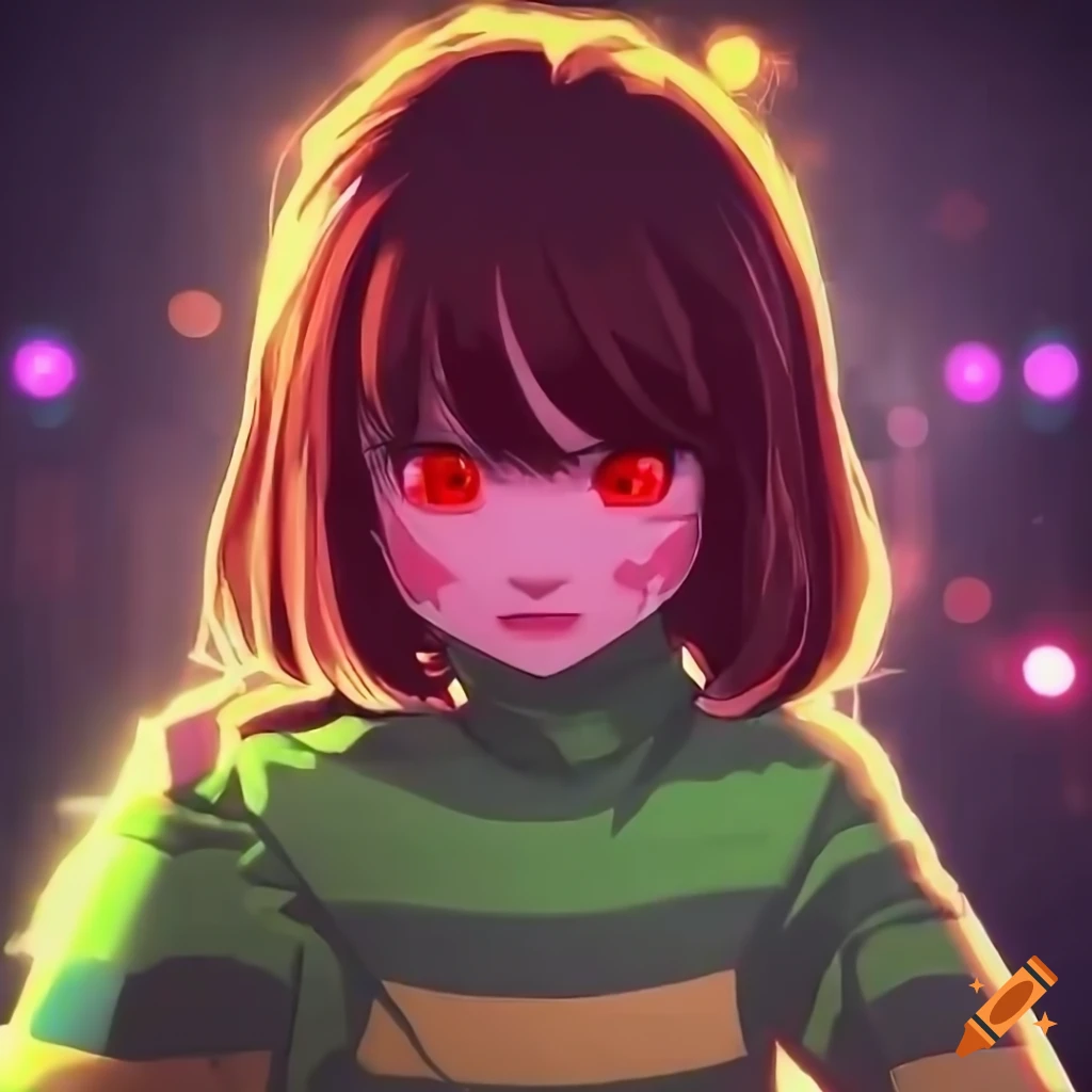 Artistic depiction of chara from undertale