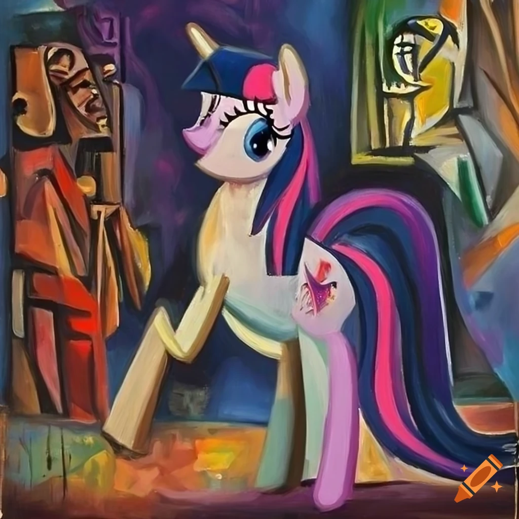 Detailed portrait of twilight sparkle from my little pony on Craiyon