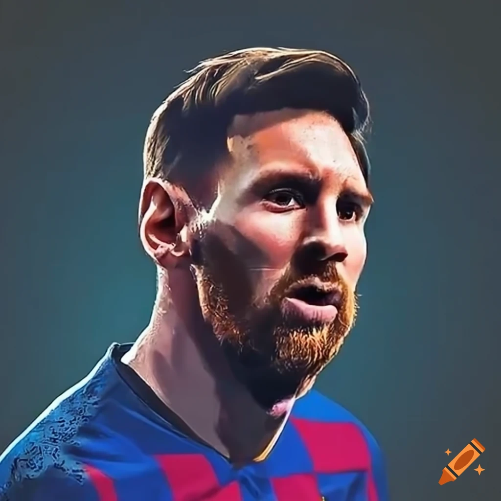 Realistic picture of lionel messi on Craiyon