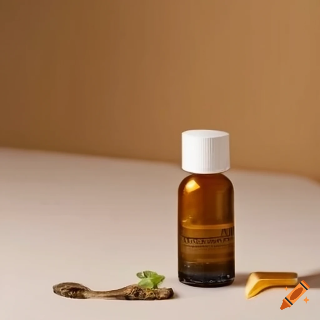 Ayurvedic skincare product with natural ingredients on Craiyon