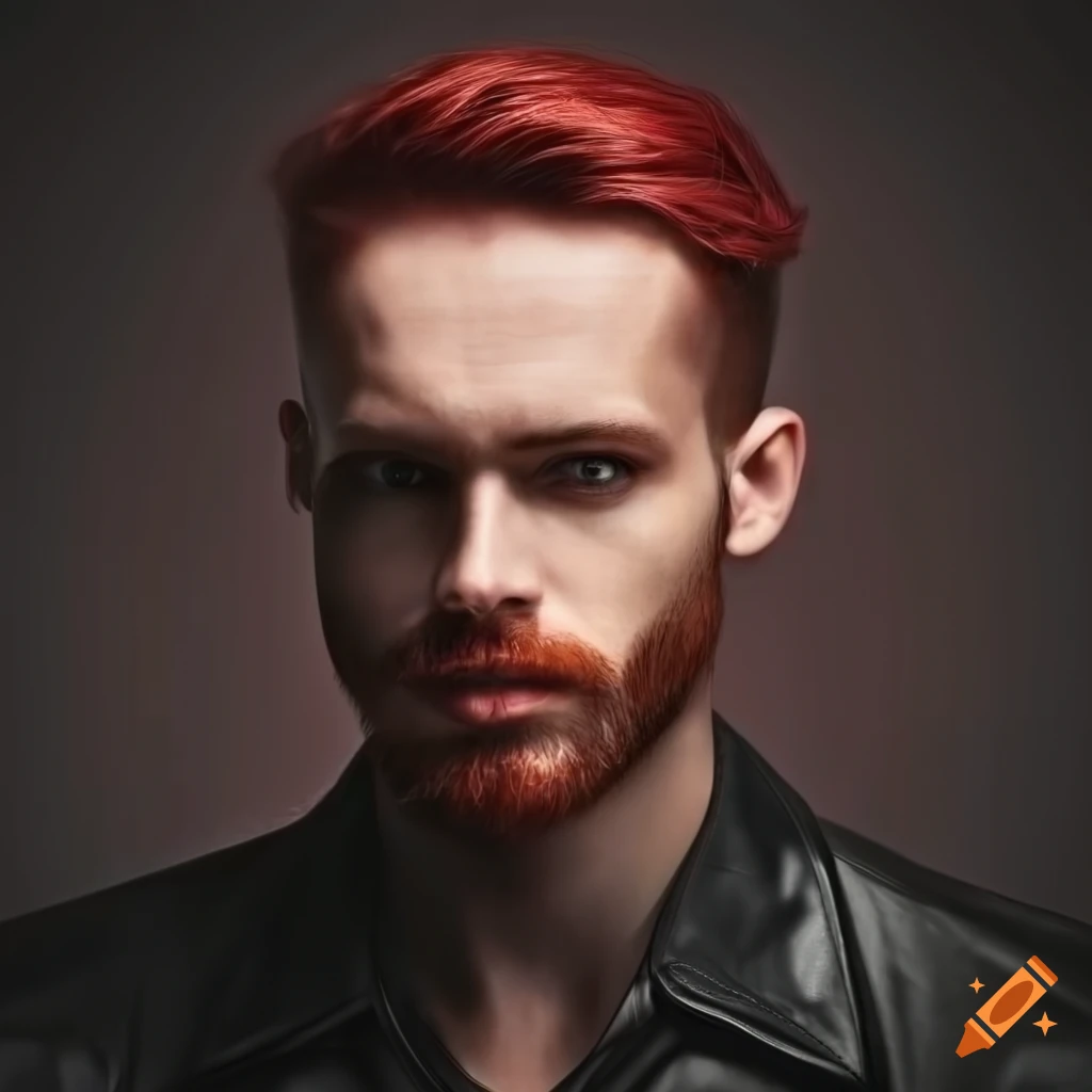 Elegant Man With Short Wavy Dark Red Hair And Beard On Craiyon elegant-man-with-short-wavy-dark-red-hair-and-beard-on-craiyon