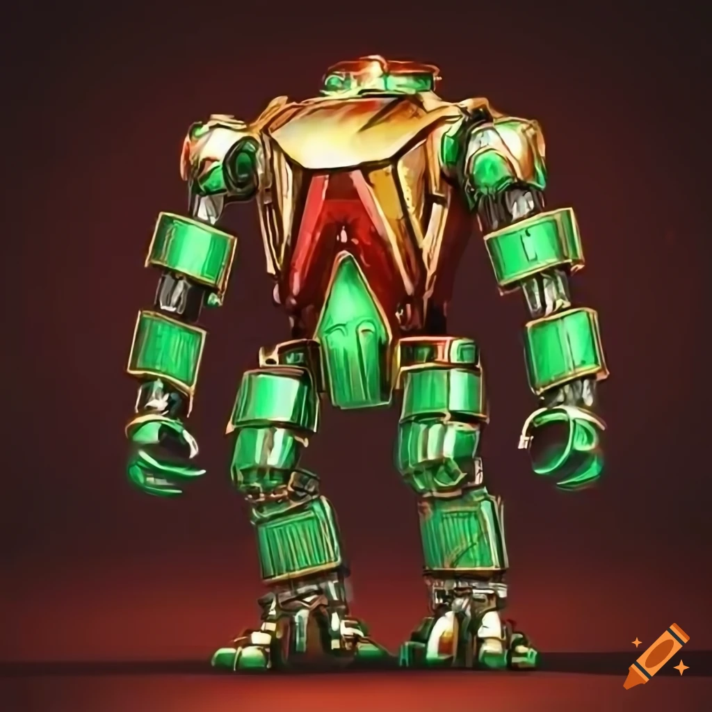 Green Mecha Arms (Over-Hanging)