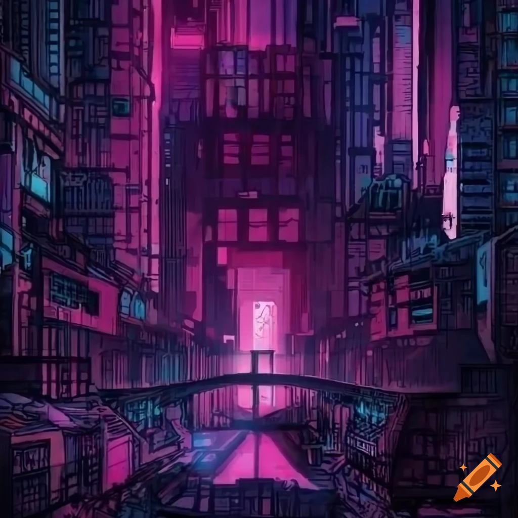 abstract city map layout with occult elements