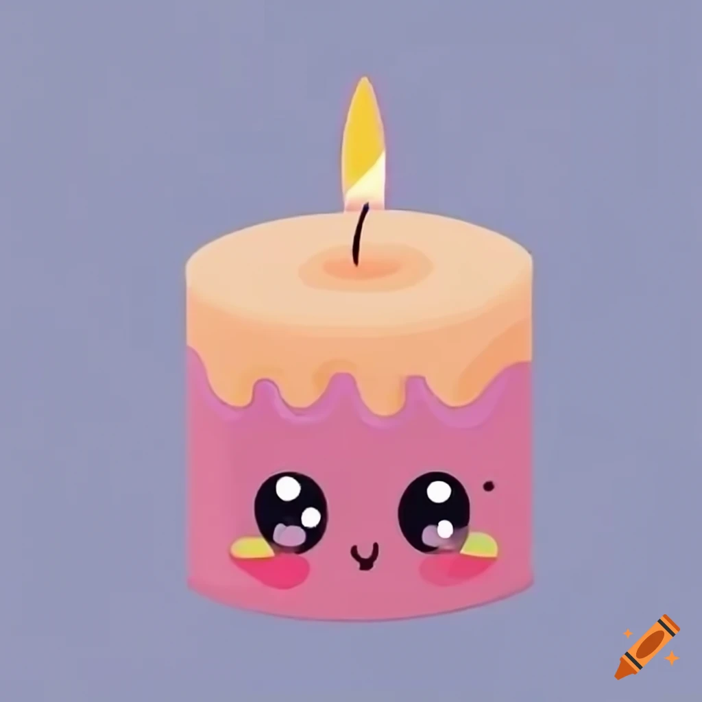 cute kawaii candle