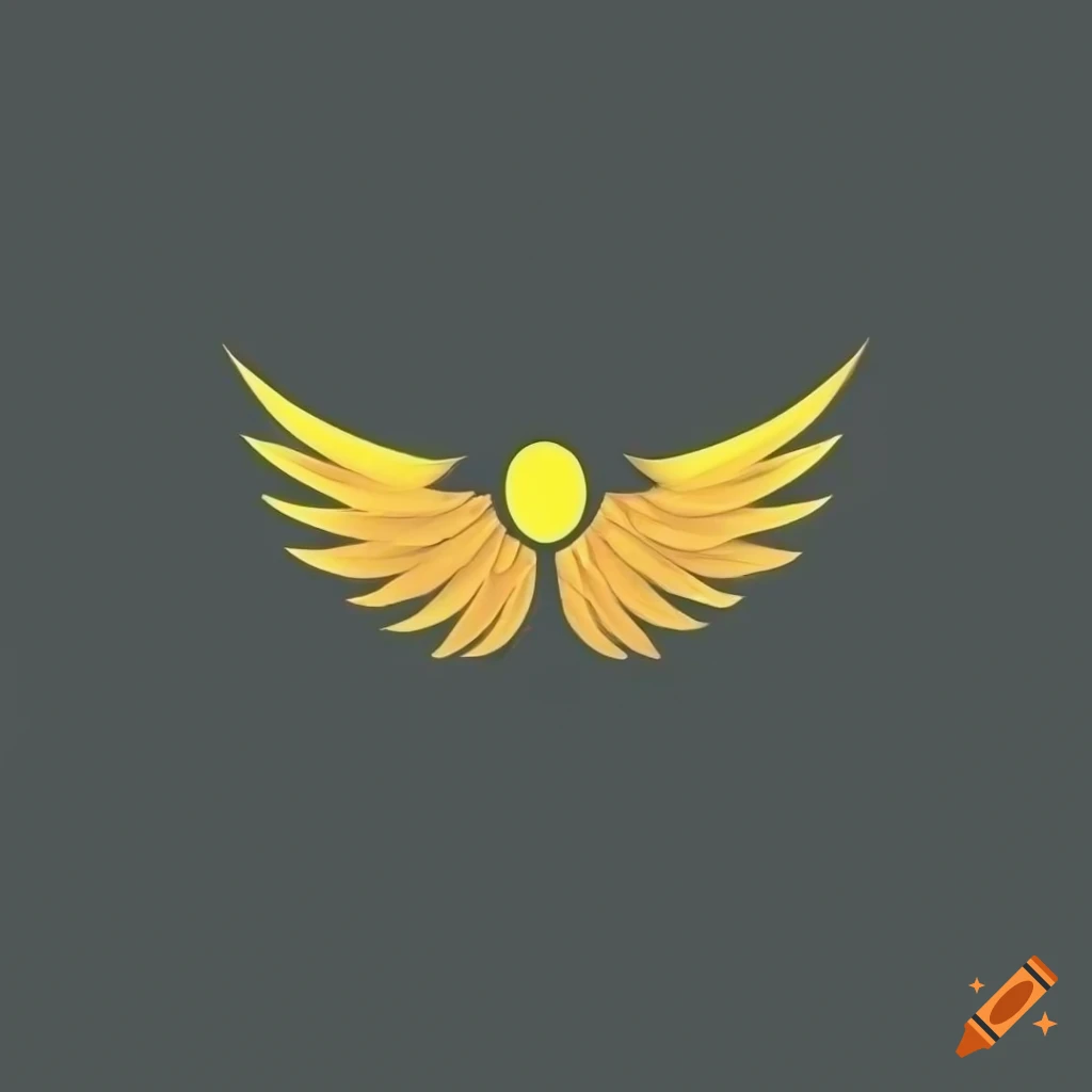 Minimalistic Wings Logo Design On Craiyon