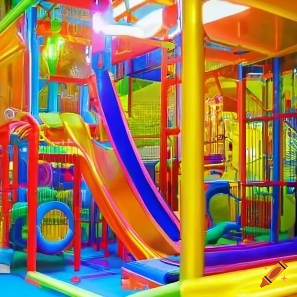 Endless indoor playground for kids on Craiyon