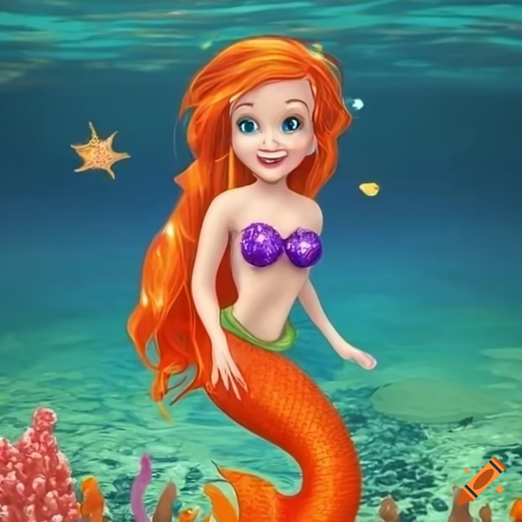 Smiling Mermaid With Orange Hair Underwater On Craiyon smiling-mermaid-with-orange-hair-underwater-on-craiyon