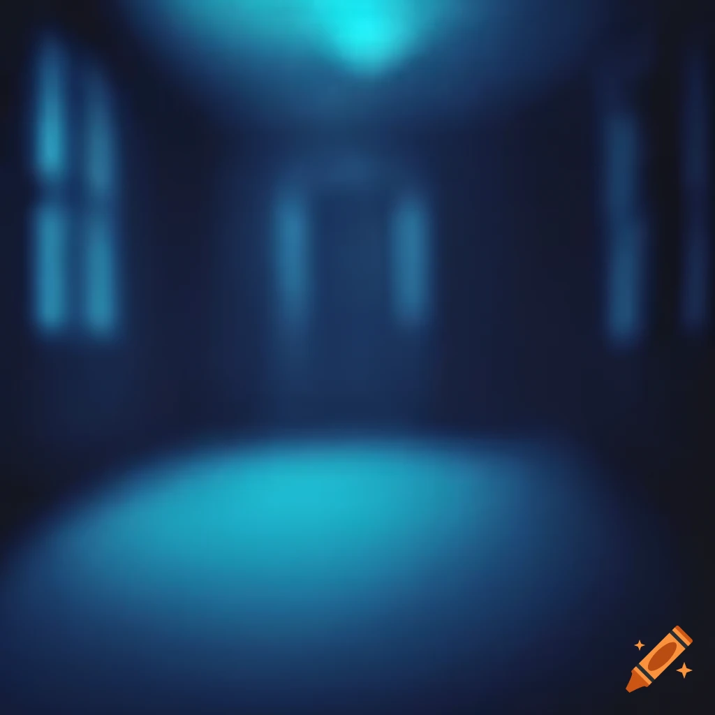 Blurred image of a creepy room on Craiyon