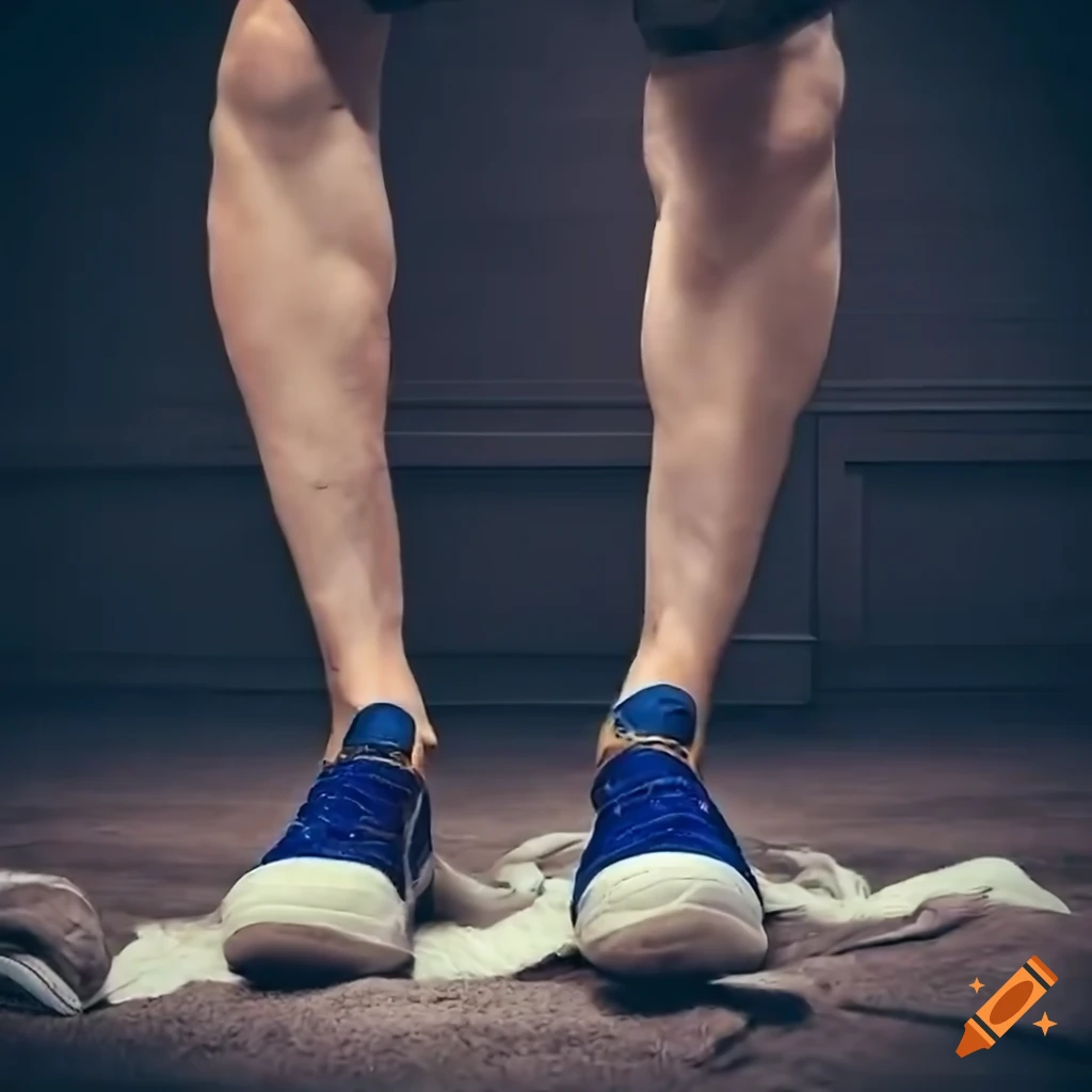 mma fighter's feet on a cozy blanket