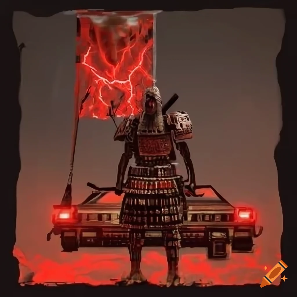 cyberpunk-samurai-guard-next-to-delorean-time-machine-on-craiyon