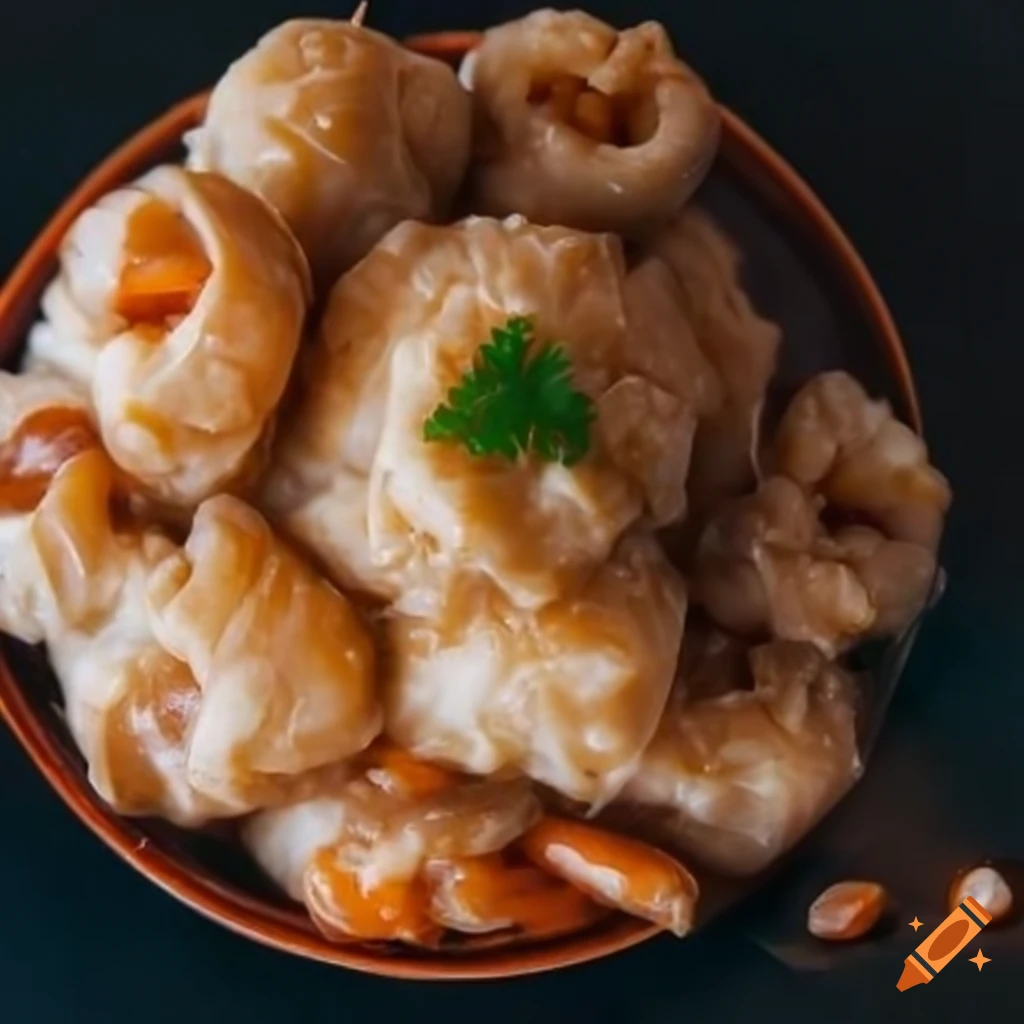 siomai with chili oil