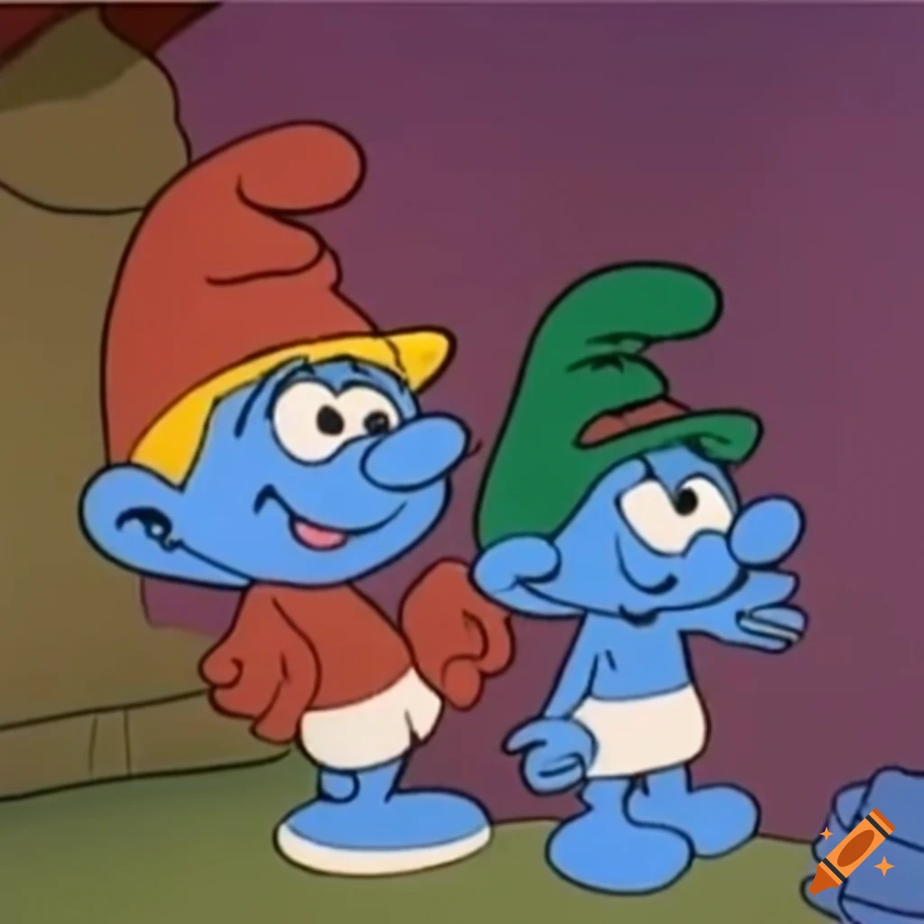 The Smurfs cartoon logo