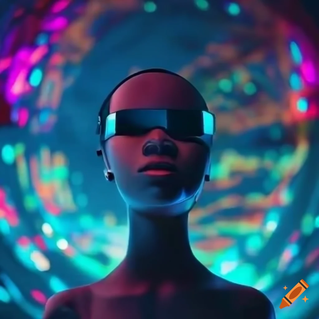 Visual representation of the metaverse concept on Craiyon