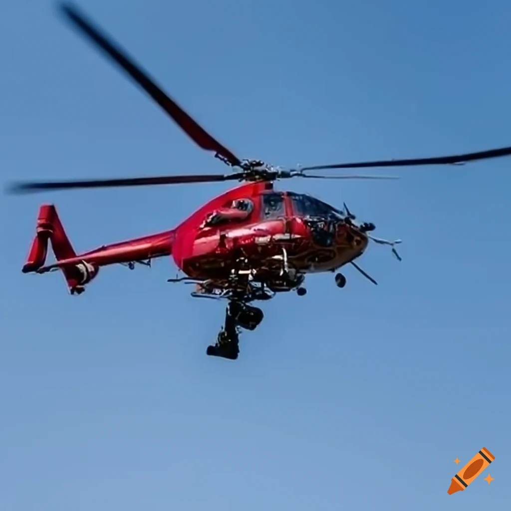 helicopter flying in the sky