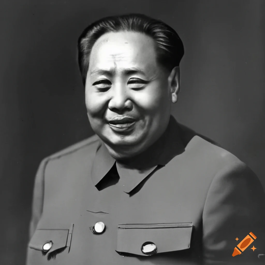 Smiling Portrait Of Mao Zedong On Craiyon