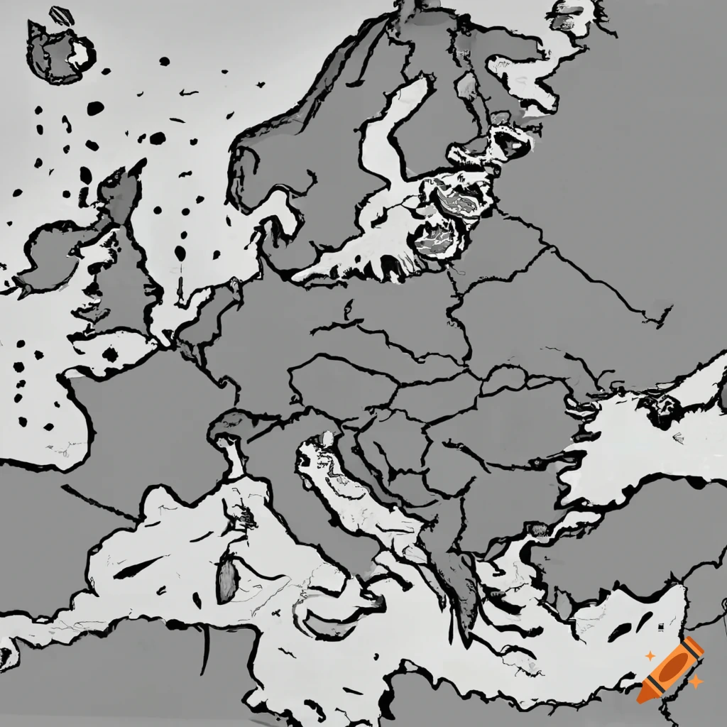 Hand drawn map of Europe 1444 : r/eu4