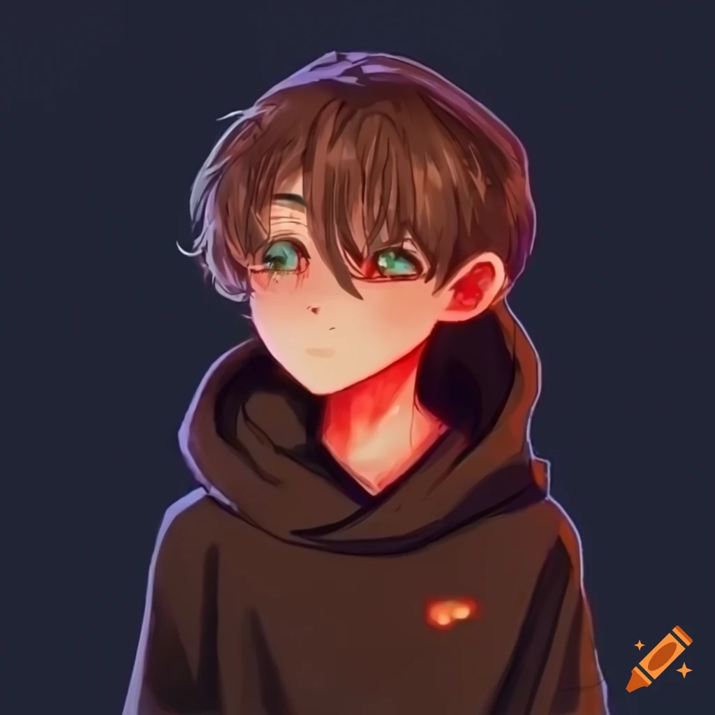 digital art of a boy with mismatched shoes and differently colored eyes