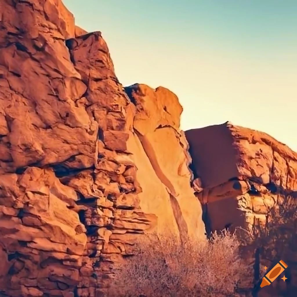 Home With A Rock Wall In El Paso On Craiyon
