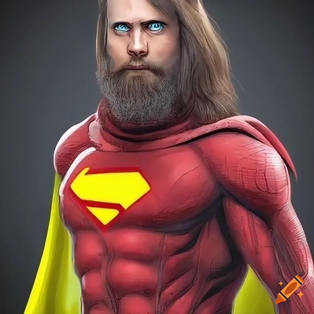 Image of a cosmic superhero with a star on his chest on Craiyon