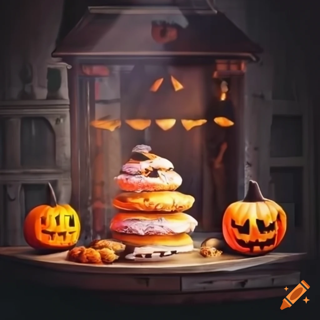 Halloweenthemed bakery shop