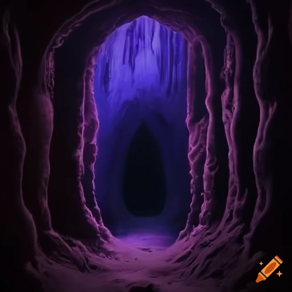 view inside a mysterious cave