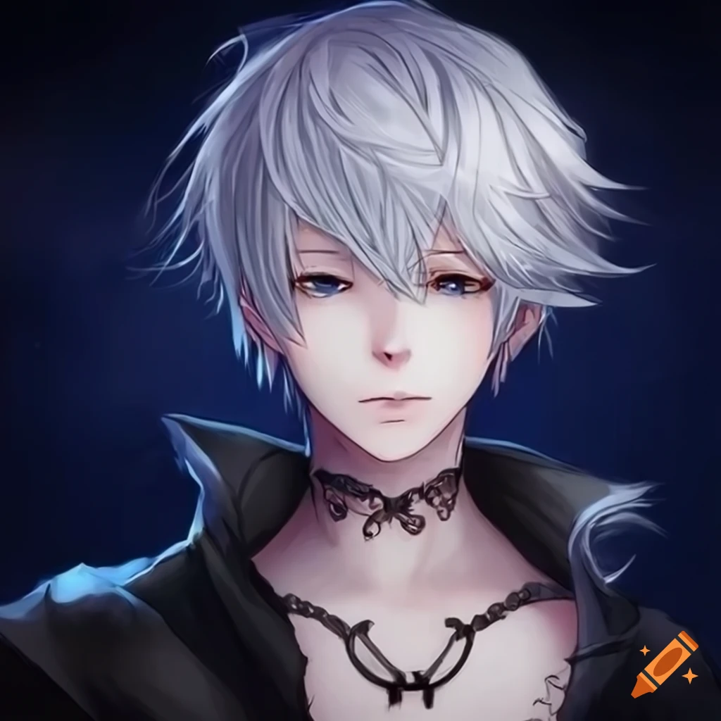Detailed artwork of a mysterious male witch hunter in anime style
