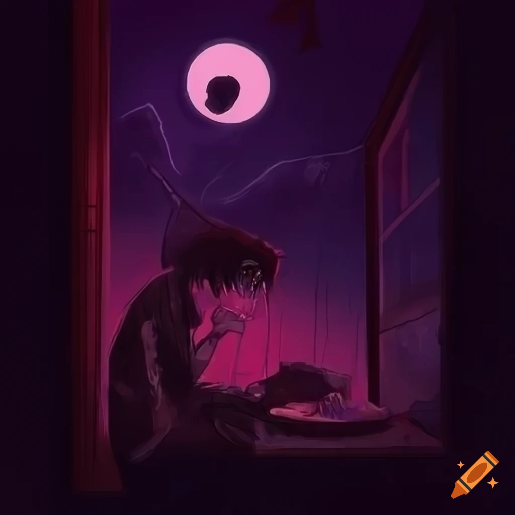 dark and cool lo-fi album cover