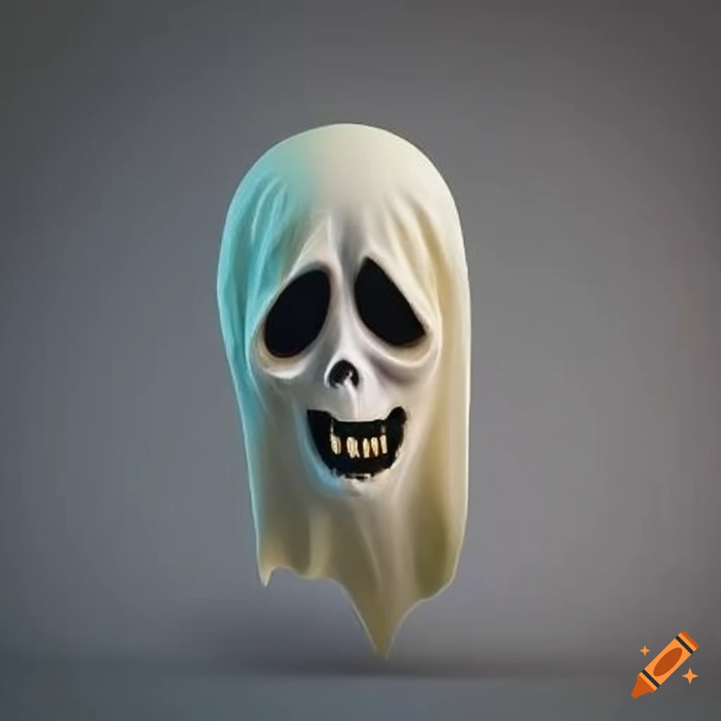 Creepy halloween ghost mask on Craiyon