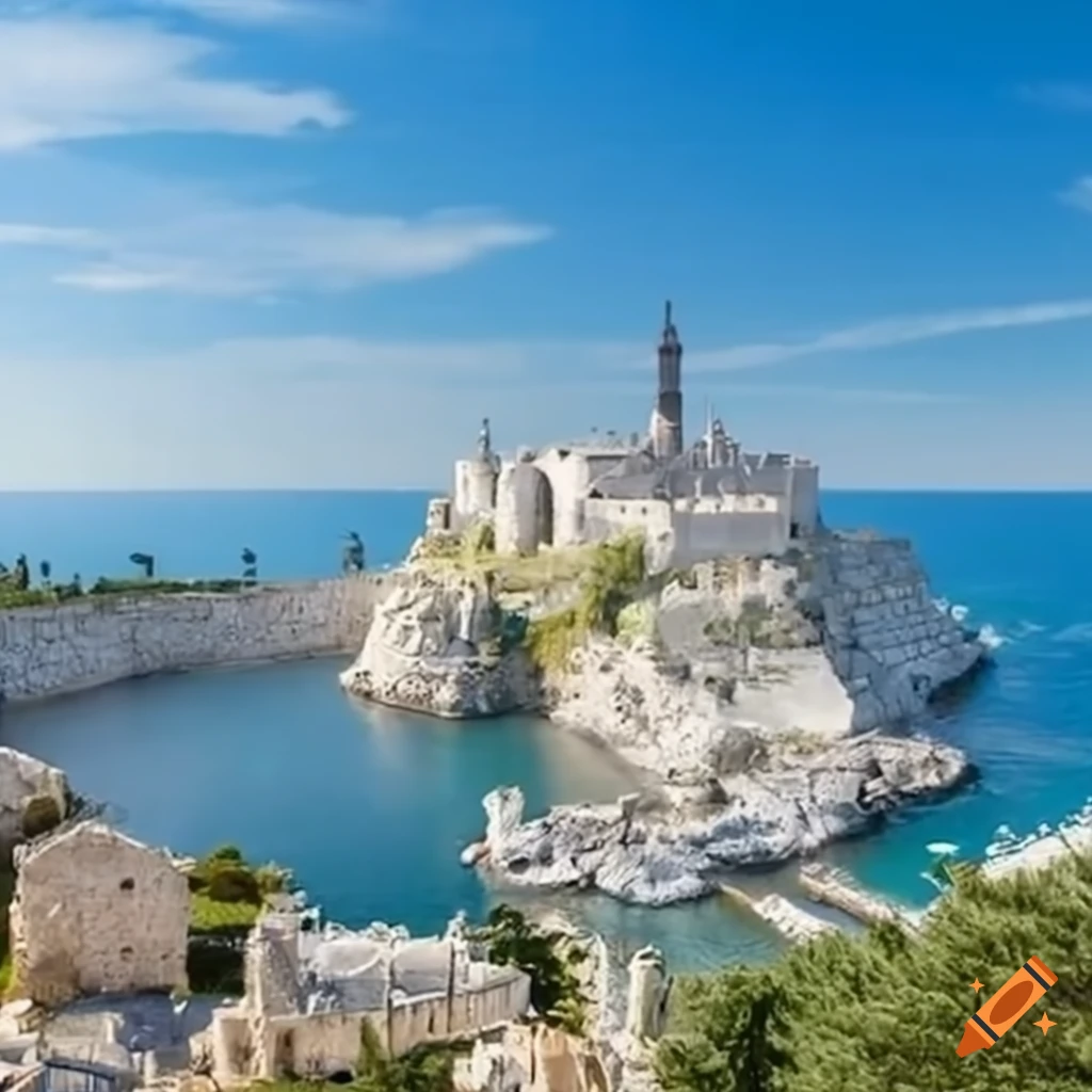 White city of gondor on craiyon