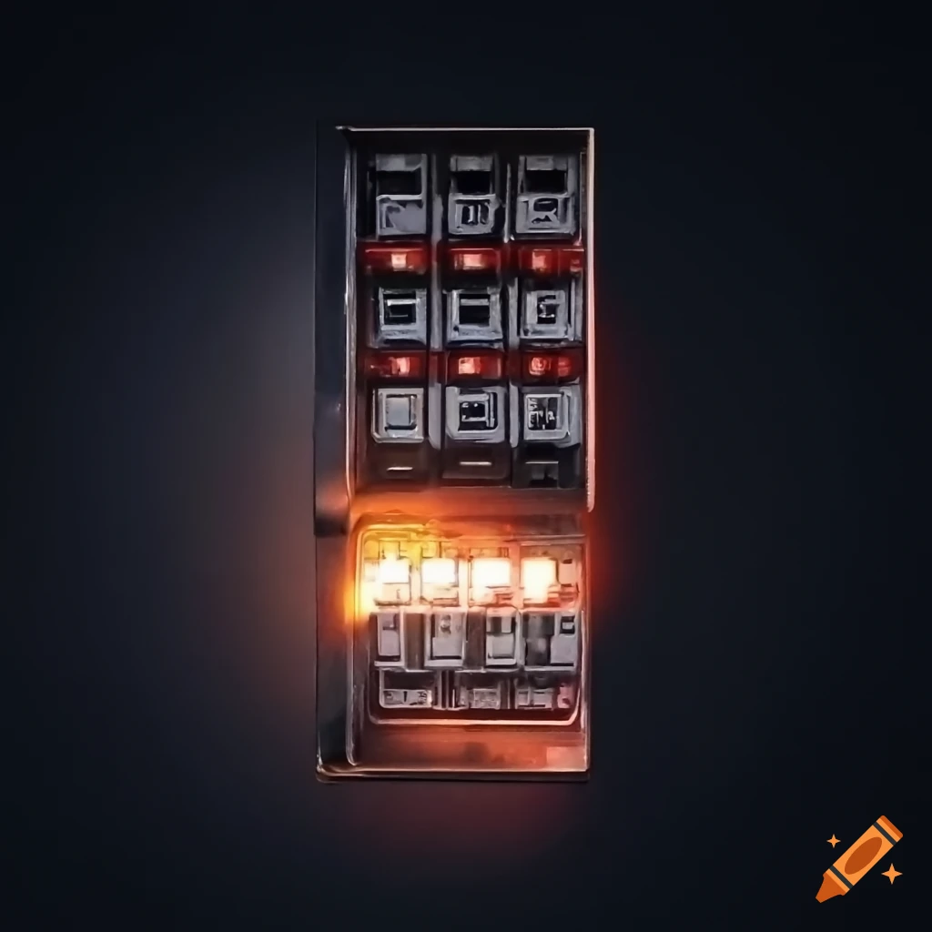 fuse box with status display