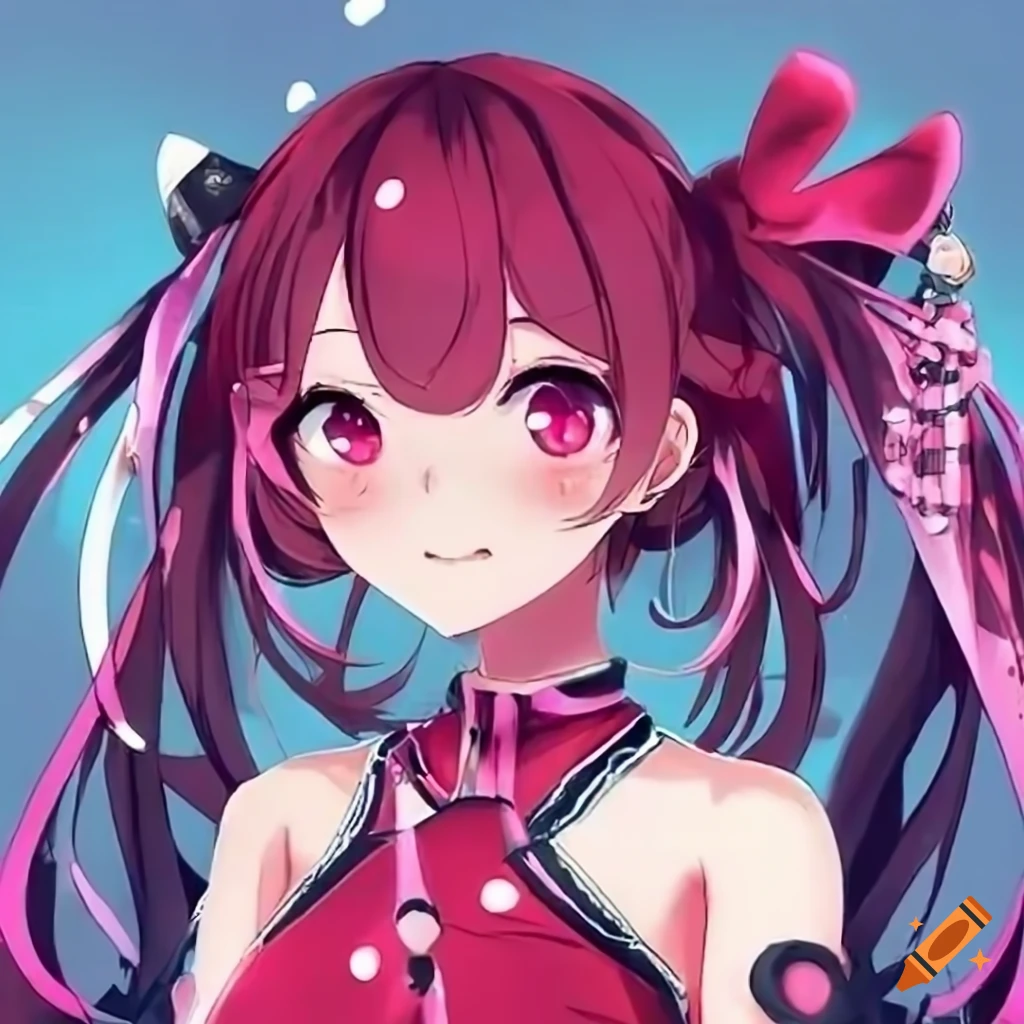 anime girl with cherry blossom background