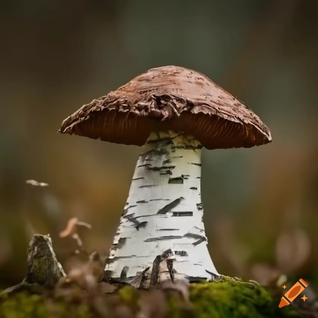 birch bark mushroom craft